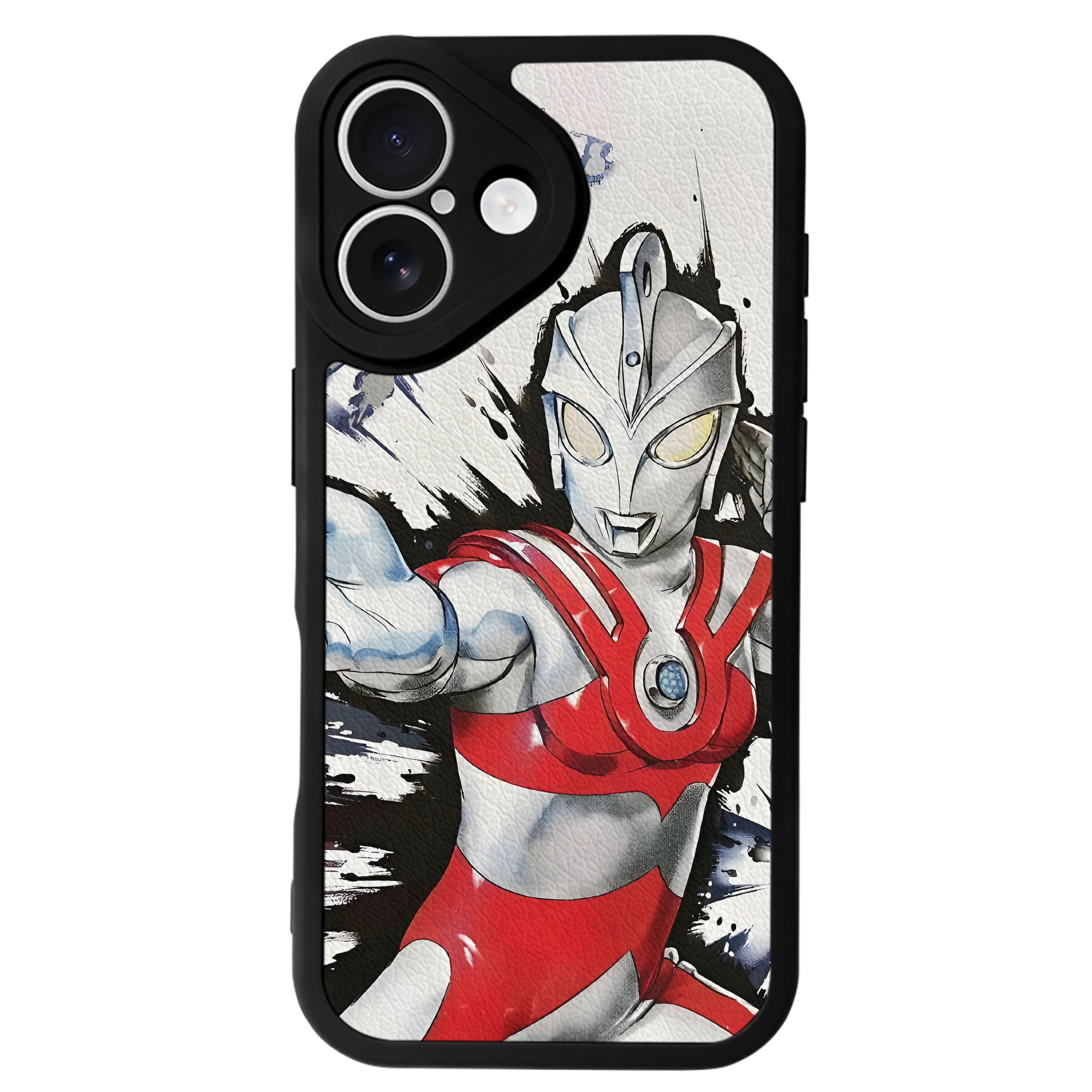 （画像用） ウルトラマン Ultraman 【iPhone 16シリーズ対応】シリコンスマホケース（レザー調） 材質：シリコン